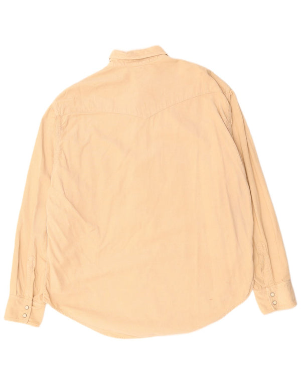 Levi's Mens Corduroy Shirt XL Beige Cotton