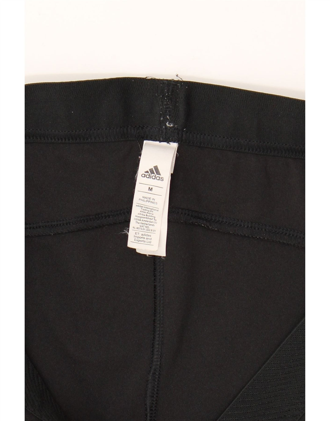 Leggings crop pentru femei ADIDAS UK 12 Medium Black Nylon
