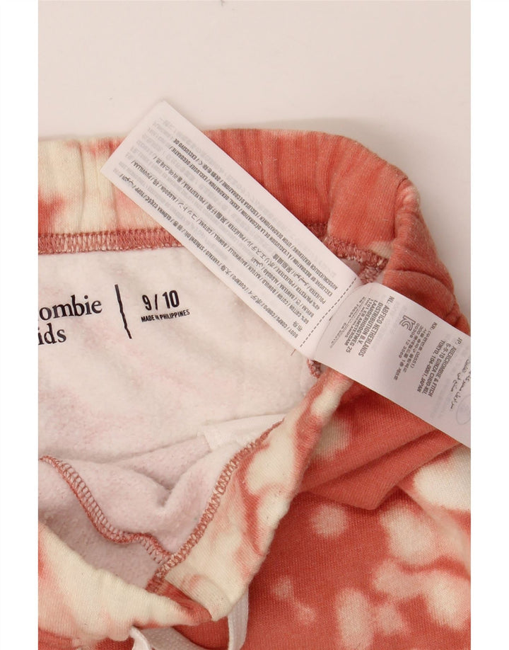 ABERCROMBIE & FITCH Pantaloni scurți sport pentru fete 9-10 ani, bumbac roz Tie Dye