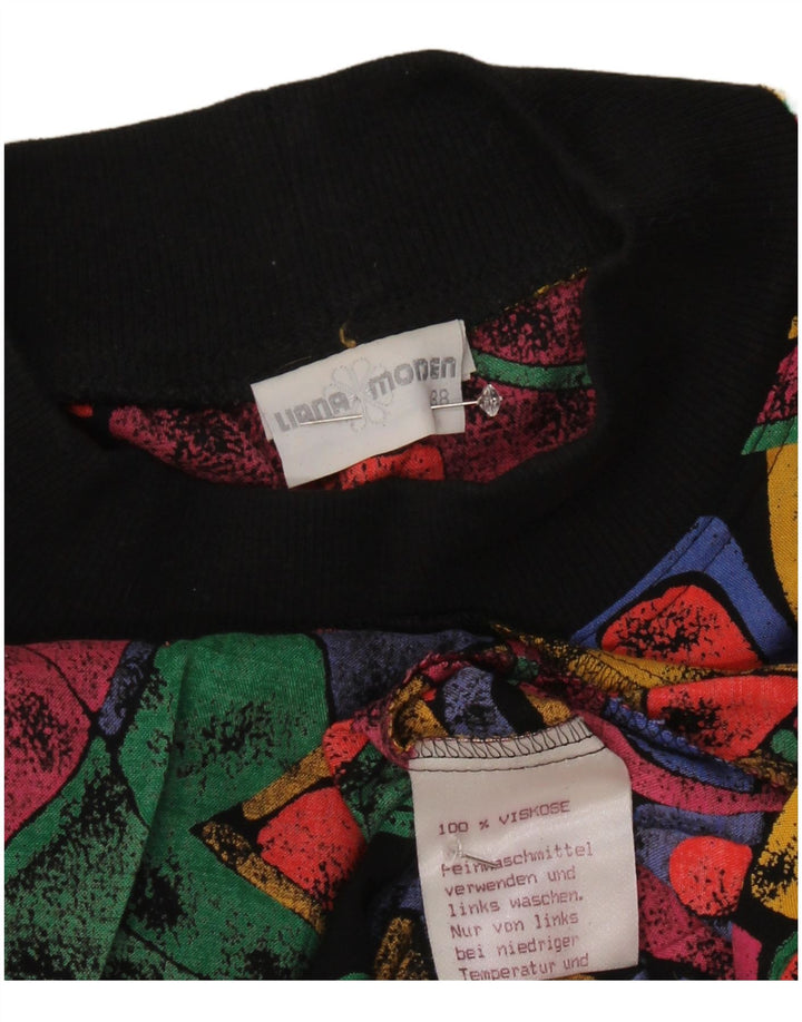 Rochie vintage pentru femei cu talie scazuta EU 38 Mediu Multicolor Geometric