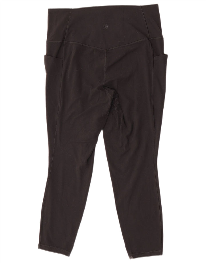 Leggings Capri Athleta pentru femei UK 16, mare, negru, nailon