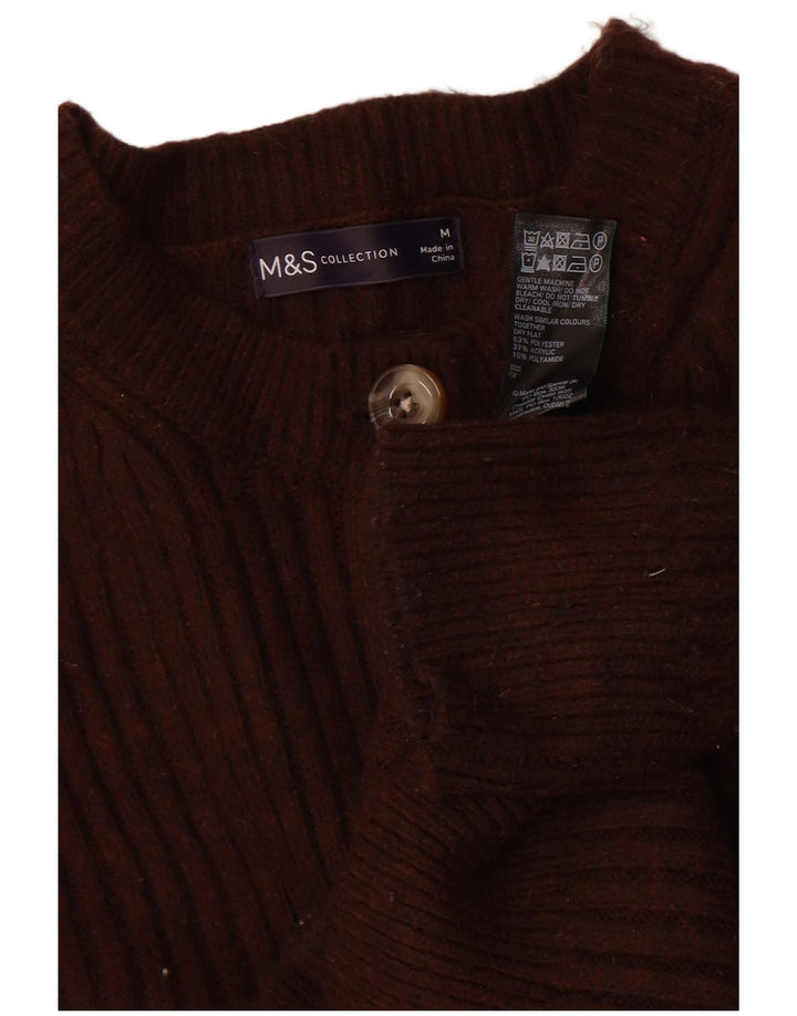 Pulover cardigan pentru femei Marks & Spencer UK 14 Poliester maro mediu