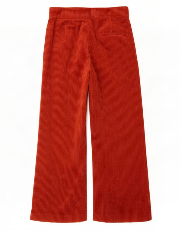 Pantaloni de velur cu picior largi Zara pentru femei, L28 L25, roșu