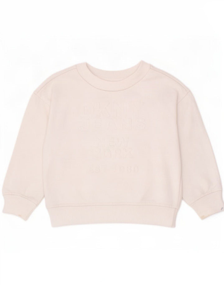 Dkny Boys Pulover Grafic Pulover 2-3 Ani Bumbac Alb
