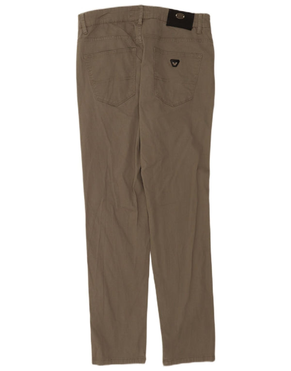 Wampum Pantaloni drepti pentru bărbați din velur IT 48 Medium W33 L31 Bumbac gri