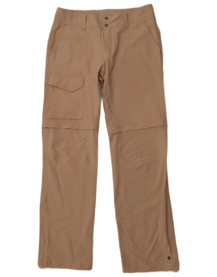 COLUMBIA Pantaloni cargo drepti pentru femei US 8 Medium W30 L32 Bej