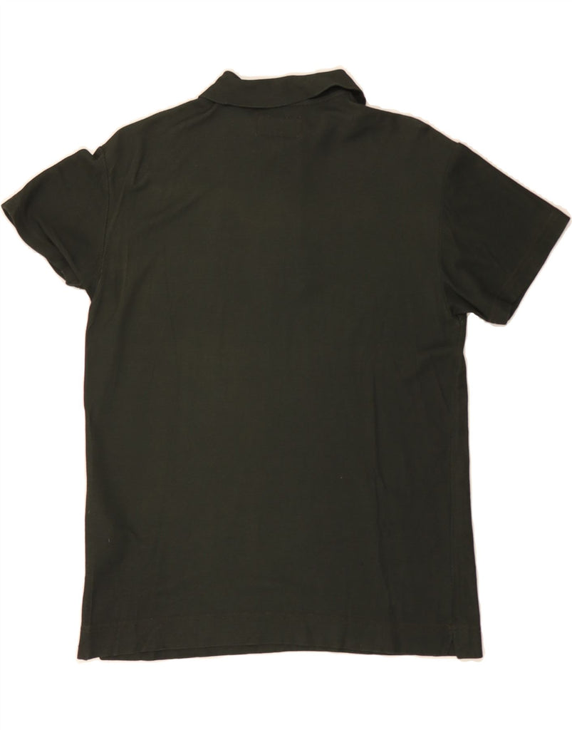 ARMANI Mens Polo Shirt Medium Green Viscose Vintage Armani and Second-Hand Armani from Messina Hembry 
