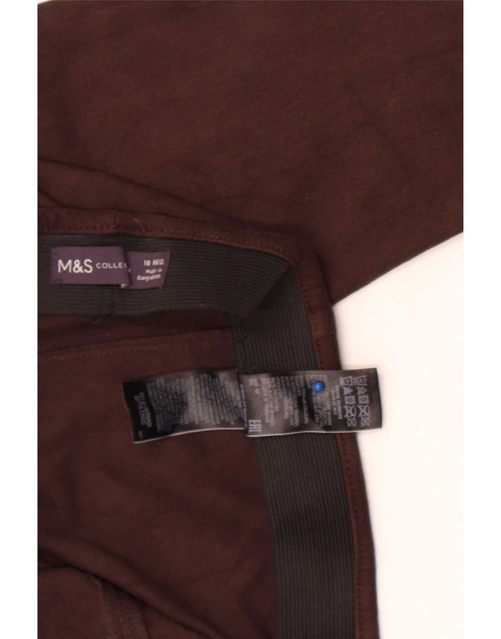 Leggings pentru femei Marks & Spencer UK 18 XL Maro Poliester