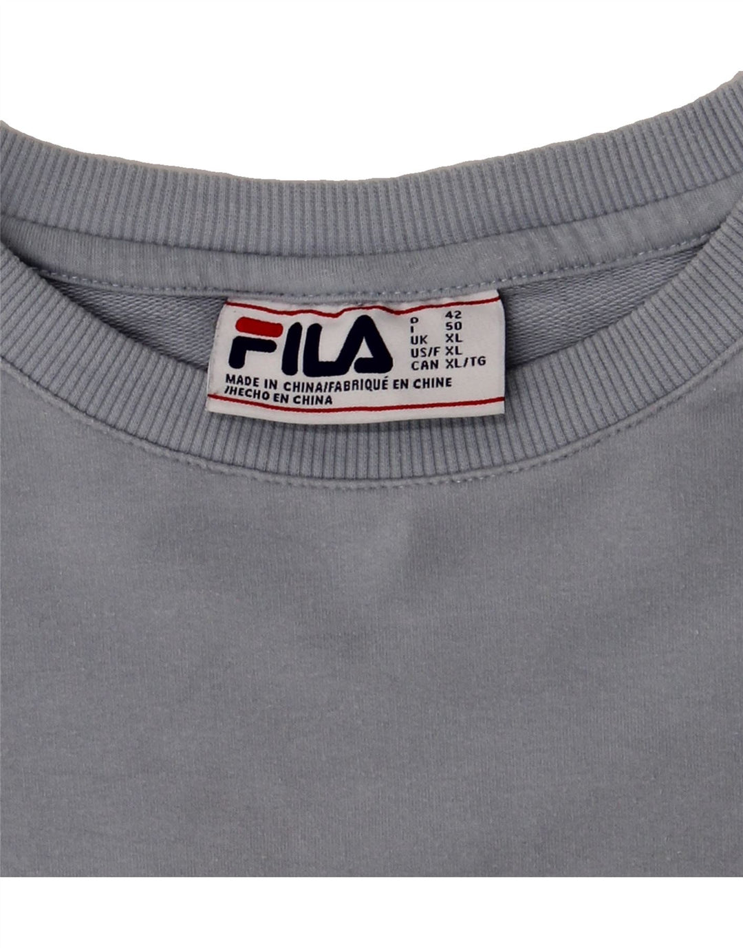 FILA Womens Sweatshirt Jumper UK 18 XL Blue Cotton Vintage Fila and Second-Hand Fila from Messina Hembry 