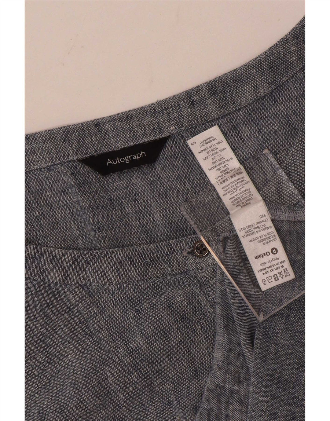 Rochie schimbătoare cu autograf pentru femei Marks & Spencer UK 22 3XL Lenj albastru