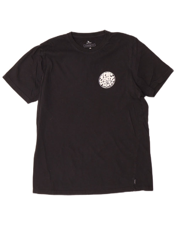 Tricou grafic Rip Curl pentru bărbați, cu ajustare standard, top mediu negru