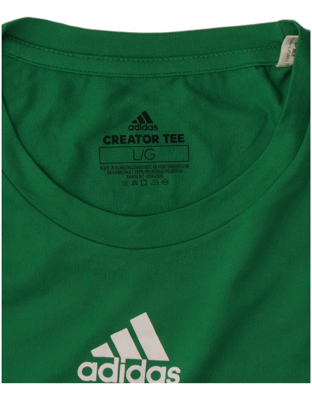 Tricou ADIDAS Climalite pentru femei, UK 16, poliester verde mare