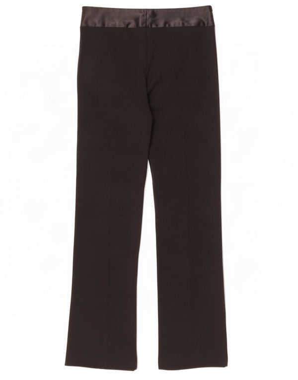Topshop Pantaloni casual Bootcut pentru femei UK 12 Medium L30 L35 Poliester negru