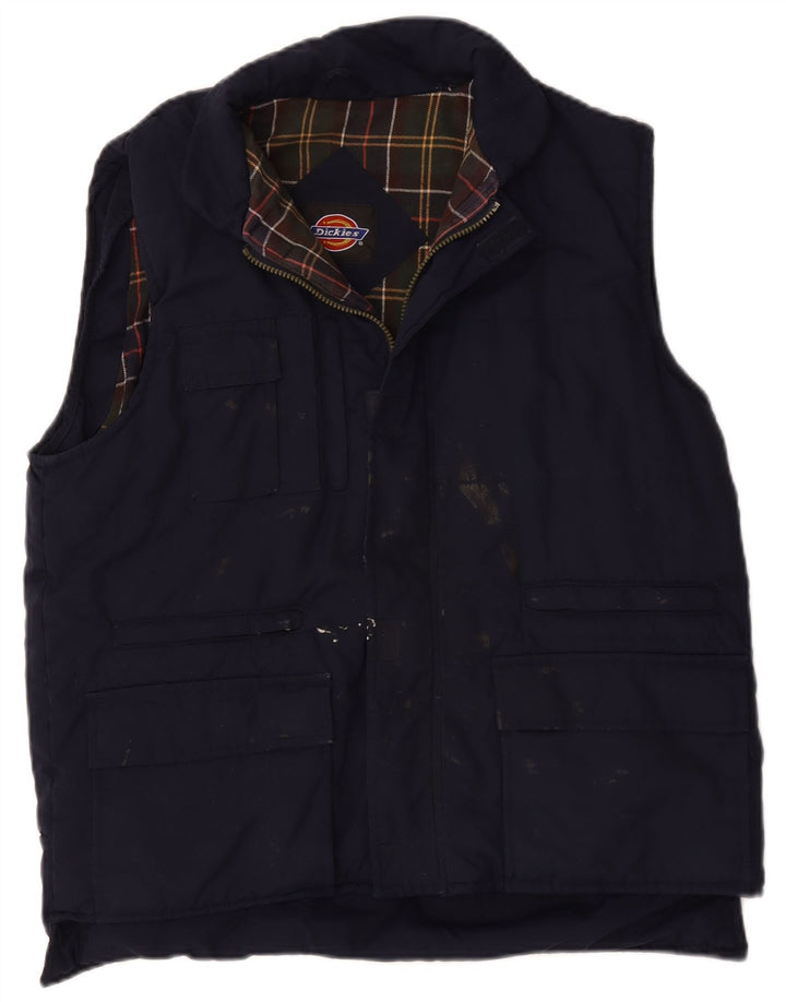 Gilet utilitar pentru bărbați Dickies UK 40, mare, albastru, poliester