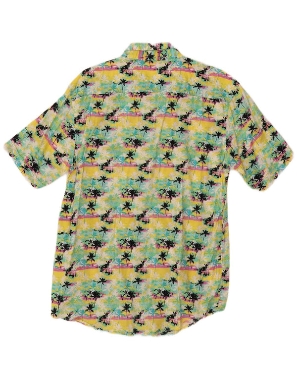 Cămașă cu mânecă scurtă pentru bărbați VINTAGE XL din bumbac multicolor hawaian