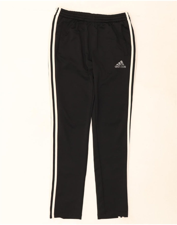ADIDAS Boys Climalite Tracksuit Trousers 14-15 Years  Black Polyester Vintage Adidas and Second-Hand Adidas from Messina Hembry 