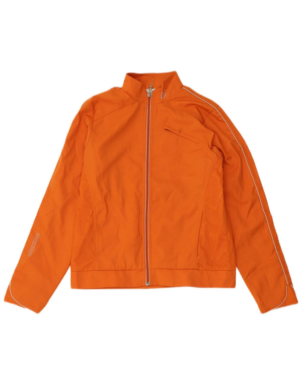 Sergio Tacchini Womens Tracksuit Top Jacket IT 44 Medium Orange Polyester
