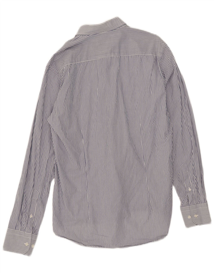 Cămașă pentru bărbați Dack's Slim Fit, mare, albastru, bumbac cu dungi