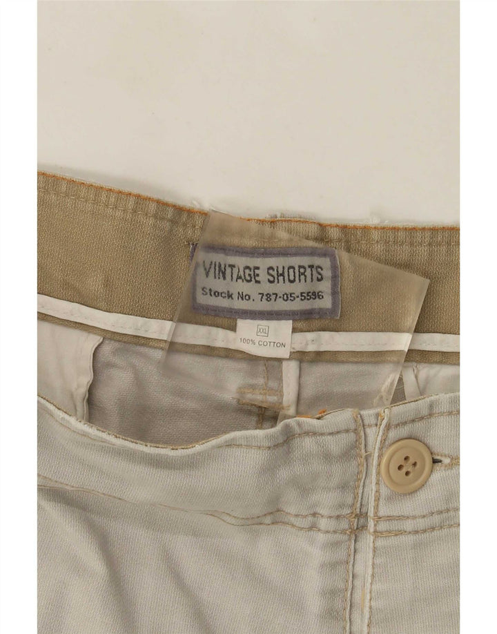 Pantaloni scurti cargo vintage pentru bărbați 2XL W42 bumbac gri