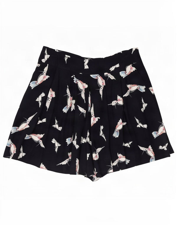 Pantaloni scurți casual pentru femei Zara, cu grafic pegged, mediu W28 bleumarin
