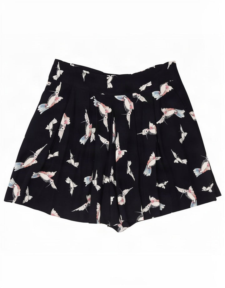 Pantaloni scurți casual pentru femei Zara, cu grafic pegged, mediu W28 bleumarin