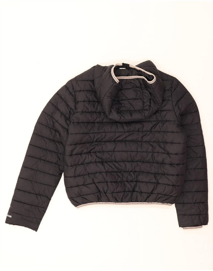 Jachetă căptușită supradimensionată pentru femei Calvin Klein Jeans UK 10 Small Black