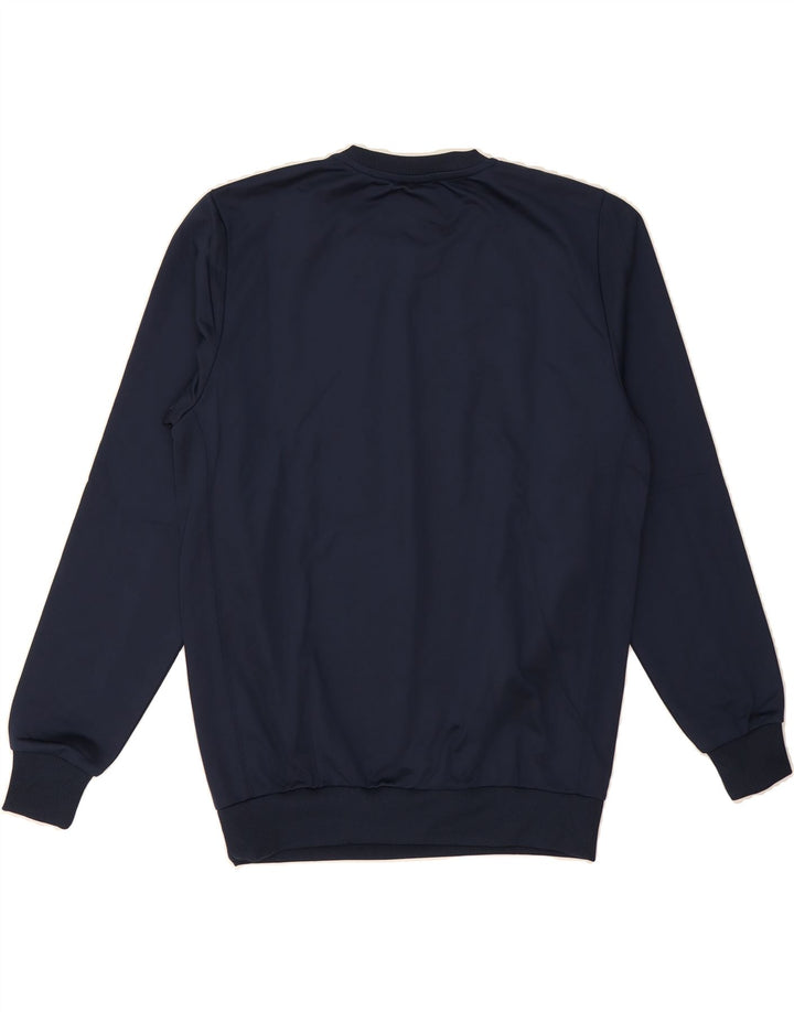 UMBRO Boys Sweatshirt Jumper 13-14 Years XL Navy Blue Polyester Vintage Umbro and Second-Hand Umbro from Messina Hembry 