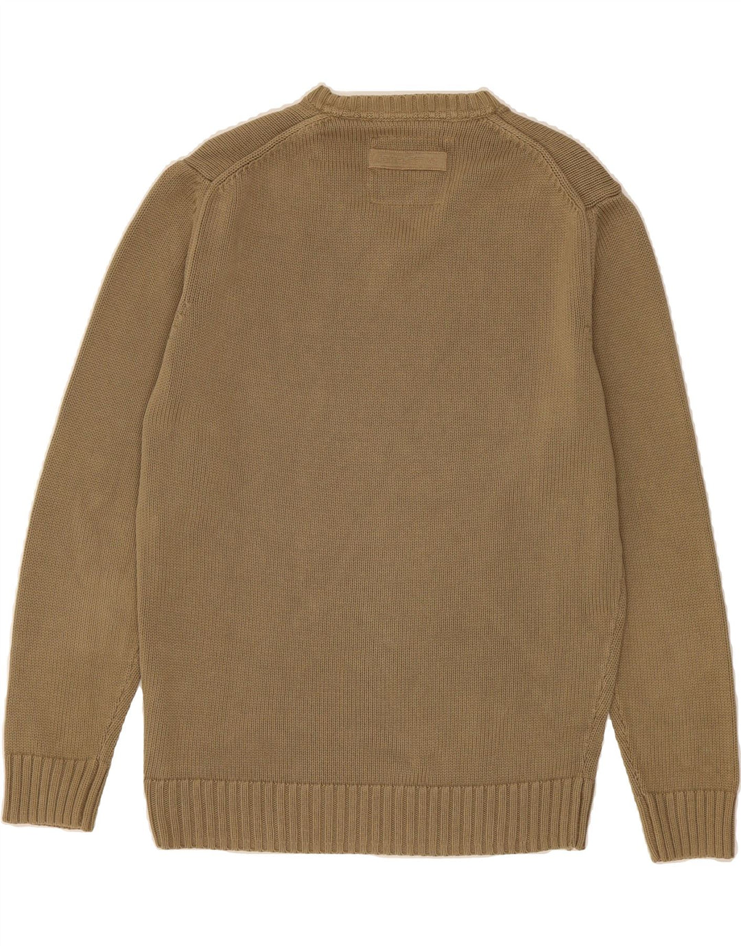 CAMEL ACTIVE Mens V-Neck Jumper Sweater Medium Khaki Cotton Vintage Camel Active and Second-Hand Camel Active from Messina Hembry 