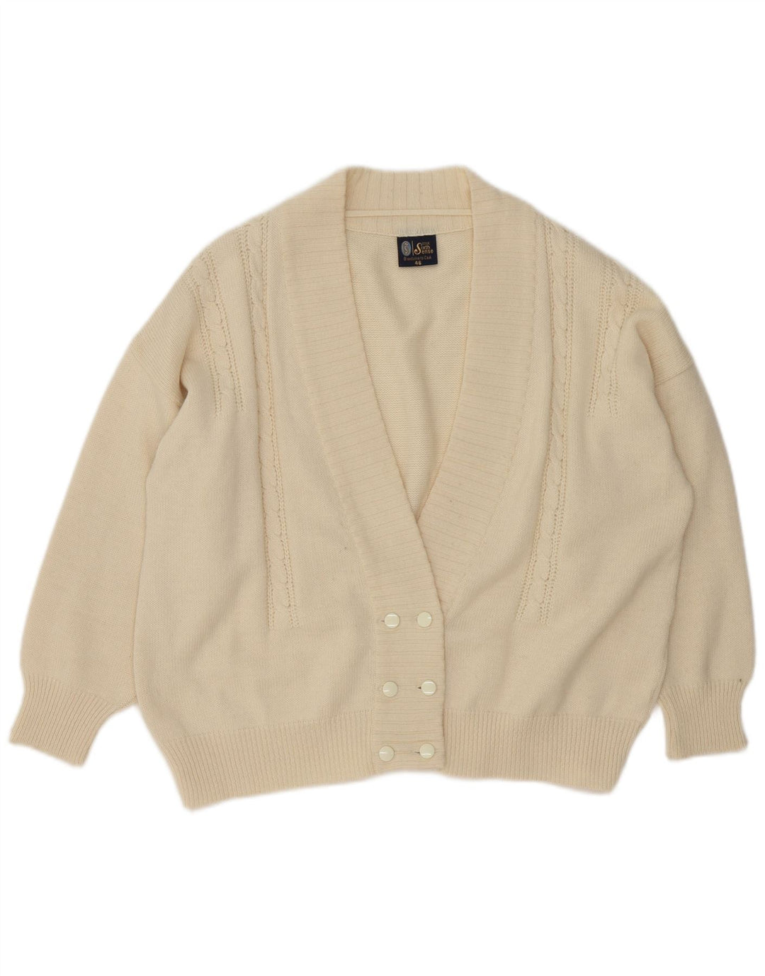 Pulover cardigan supradimensionat pentru femei Your Sixth Sense EU 46 XL alb