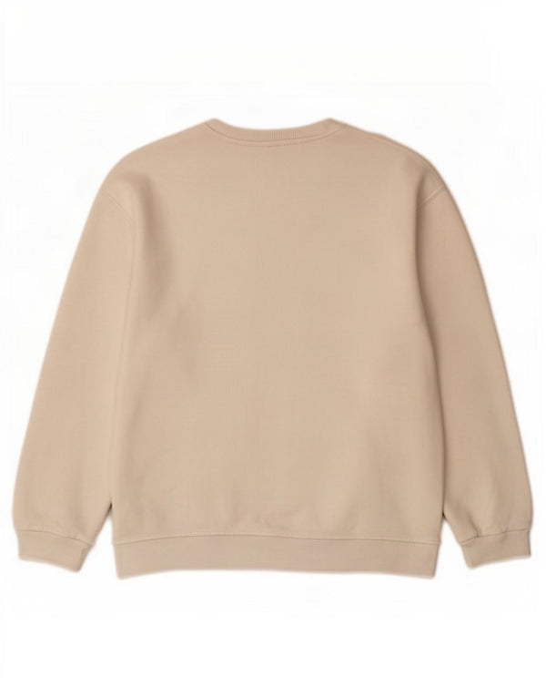 Pulover supradimensionat cu grafic pentru femei Zara UK 10 Poliester alb mic
