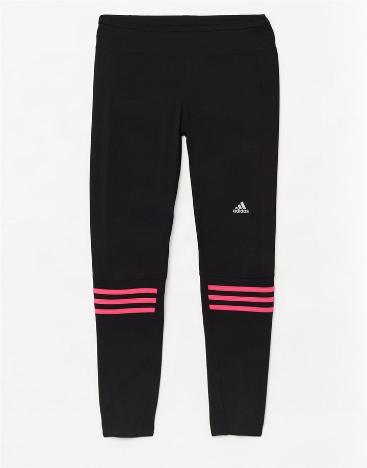 Leggings crop pentru femei Adidas UK 12/14 Poliester mediu negru