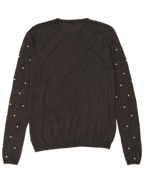 Pulover pentru damă Zara, cu gât turnut, UK 10 Mic Gri Modal