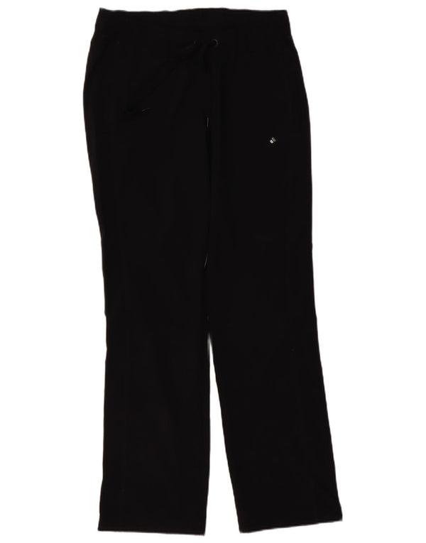 Pantaloni chino drepți ADIDAS pentru femei UK 10 Small W30 L32 Poliester negru