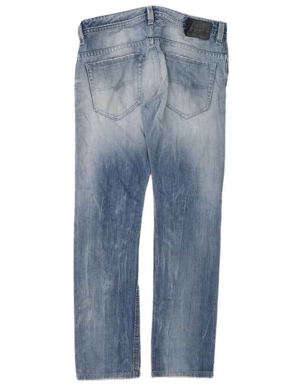 Jeans skinny subțiri Distressed Thavar pentru bărbați Diesel L30 L32 Bumbac albastru