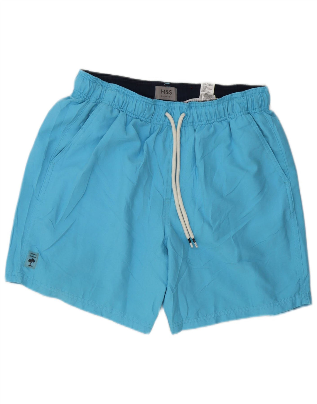 Pantaloni scurți de înot pentru bărbați Marks & Spencer, poliester albastru mediu