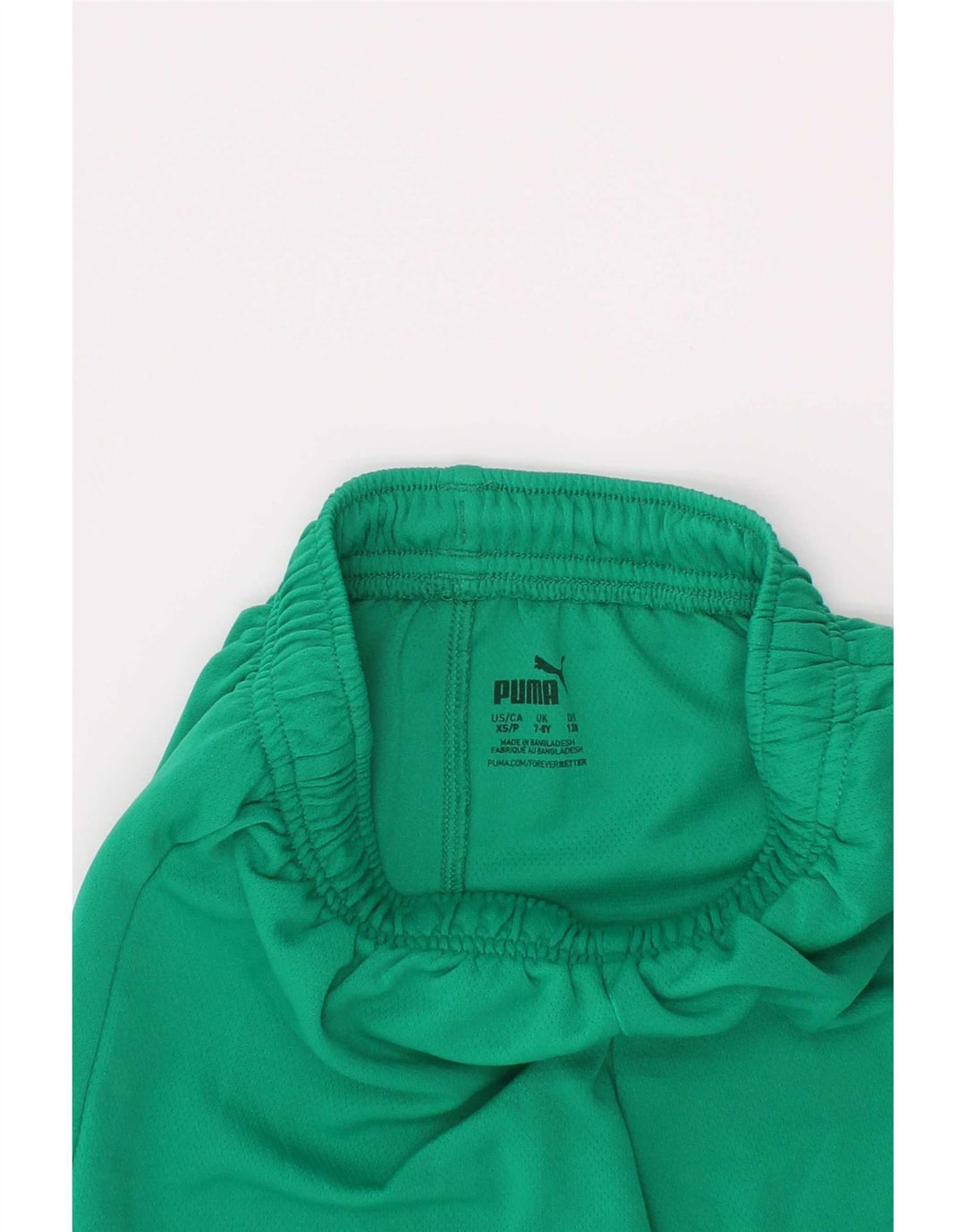 Pantaloni scurti sport Puma băieți 7-8 ani poliester verde