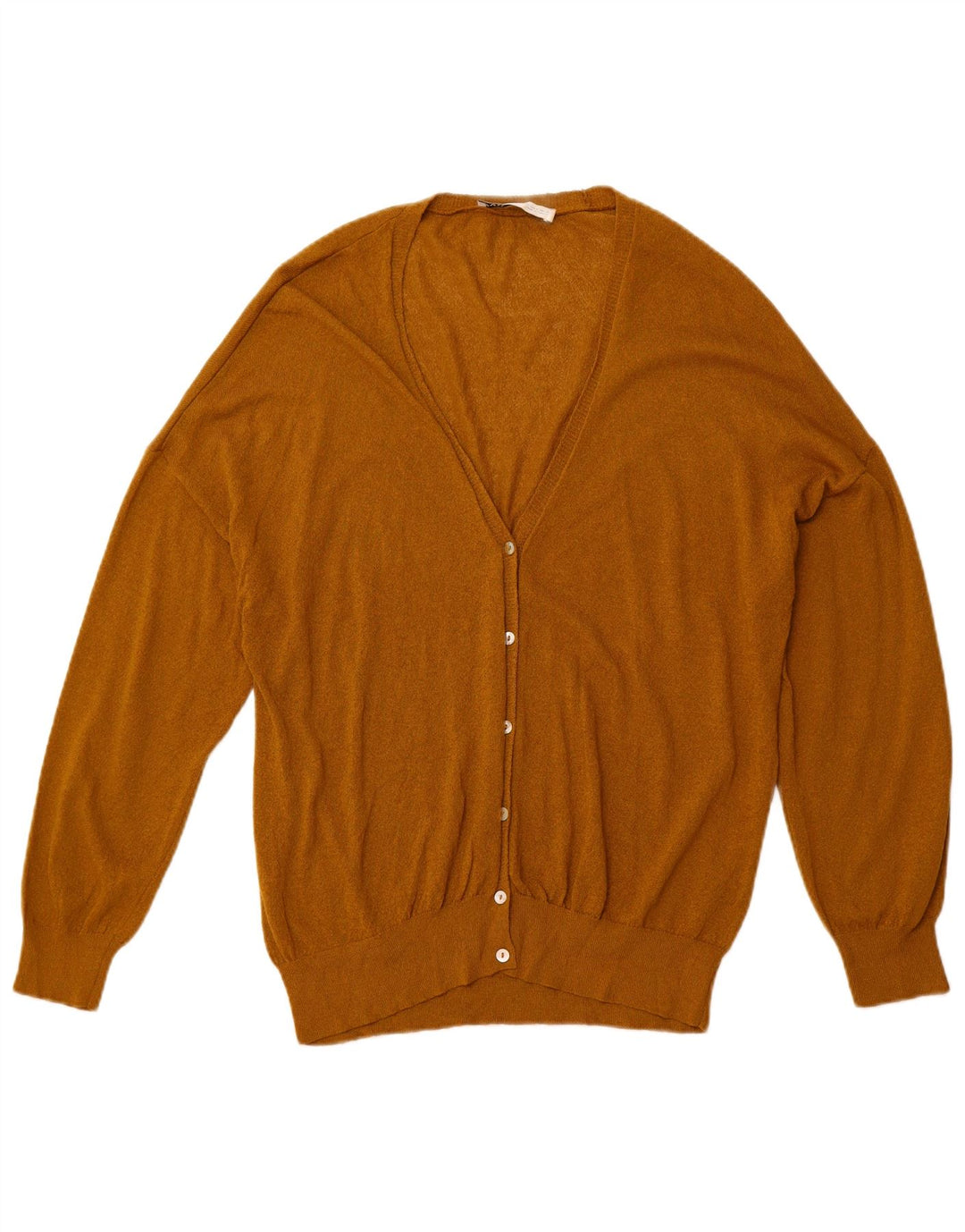 Pulover cardigan supradimensionat pentru femei ZARA UK 10 mic maro