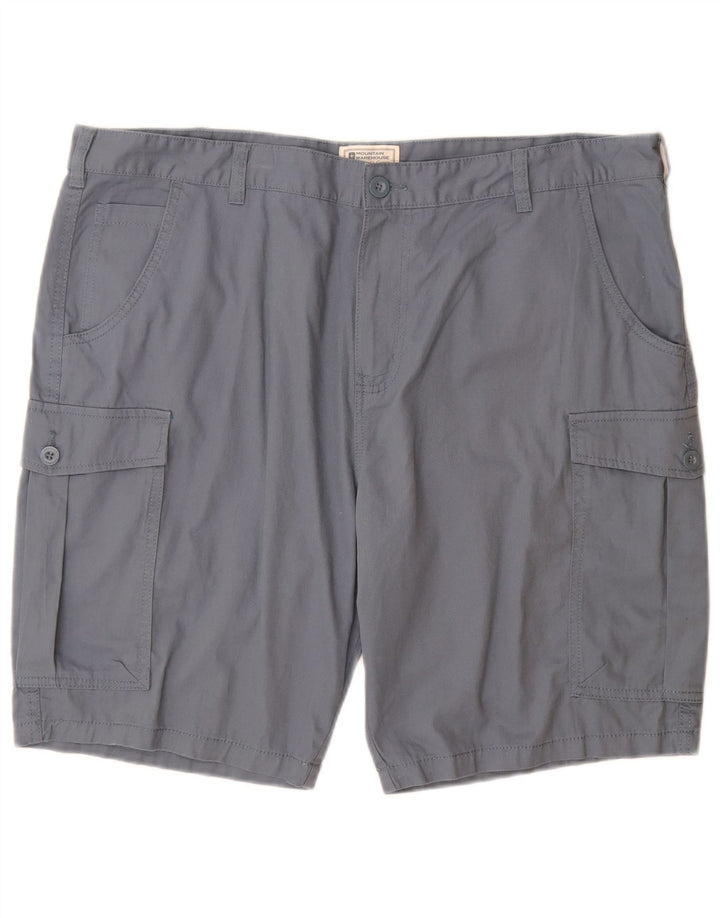 Pantaloni scurți cargo pentru bărbați Mountain Warehouse W40 XL Bumbac albastru