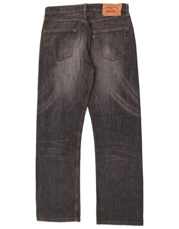Blugi drepti pentru bărbați Levi's 501 W33 L30 gri