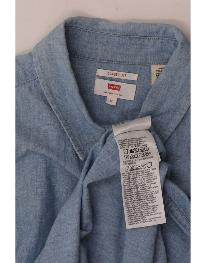 Cămașă Levi's Classic Fit UK 14 Bumbac albastru mediu