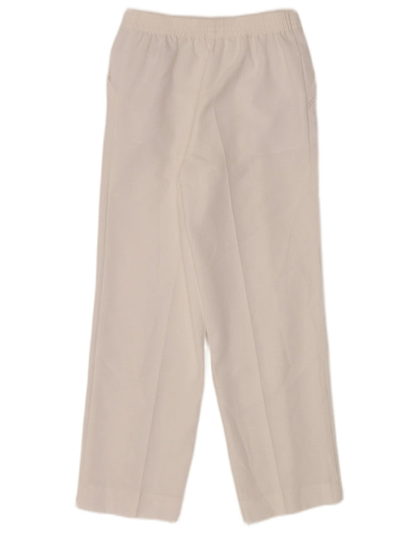 Marks & Spencer Womens Straight Casual Trousers UK 8 Small W26 L27 White