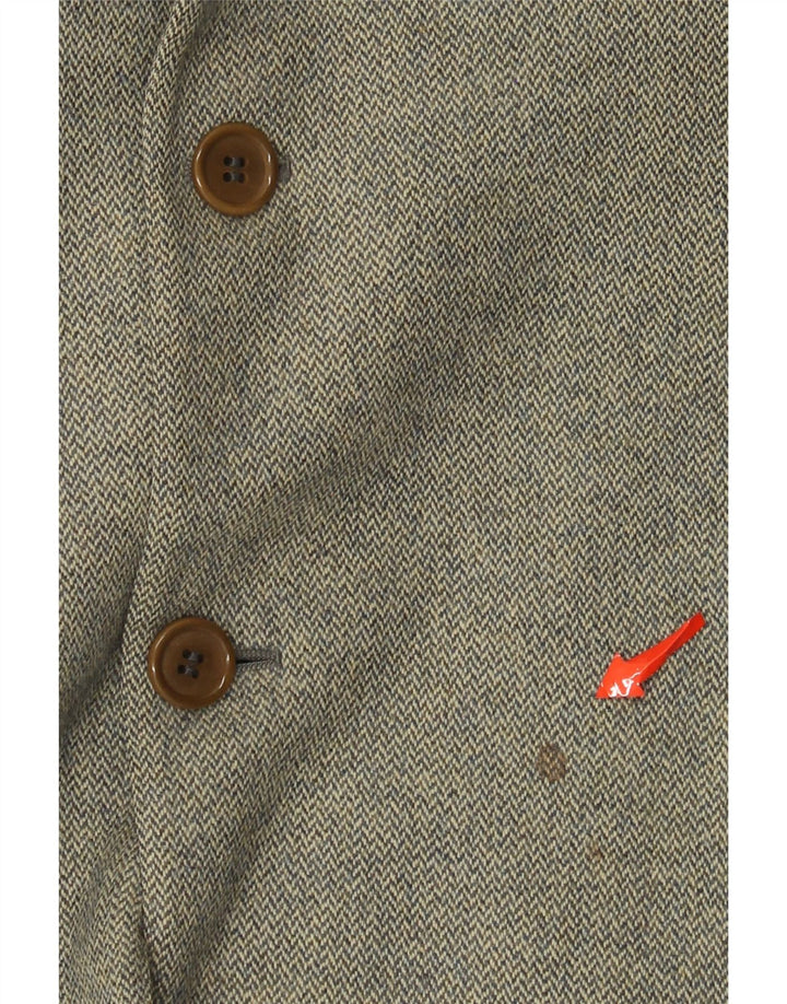 Jachetă Etro pentru bărbați, cu 3 nasturi, IT 54 2XL, lână verde în formă de spină