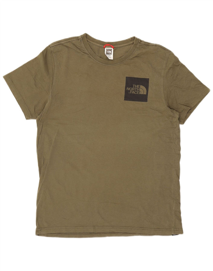 Tricou pentru bărbați The North Face Top Large Kaki Bumbac