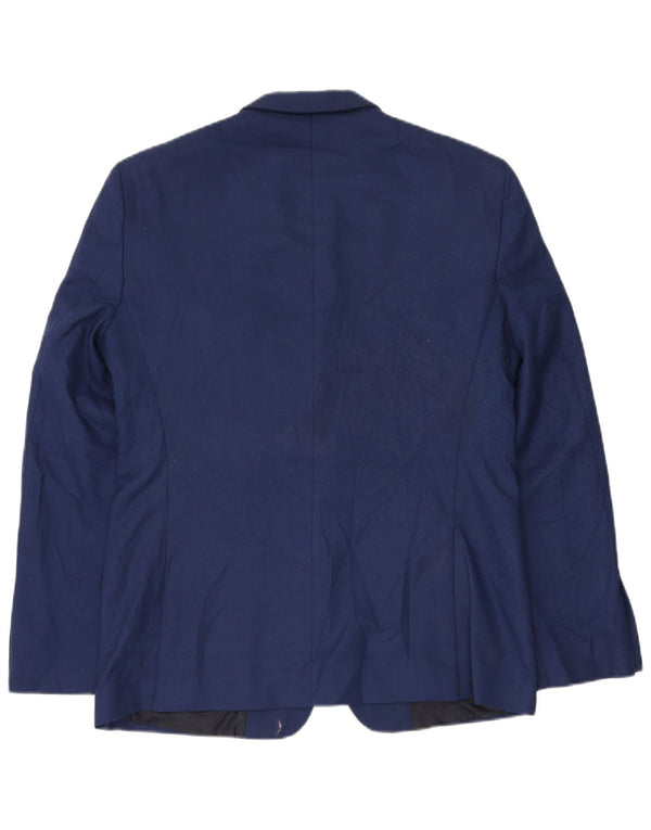 Jachetă Blazer Slim Fit cu 2 nasturi pentru bărbați Zara EU 54 XL Bleumarin