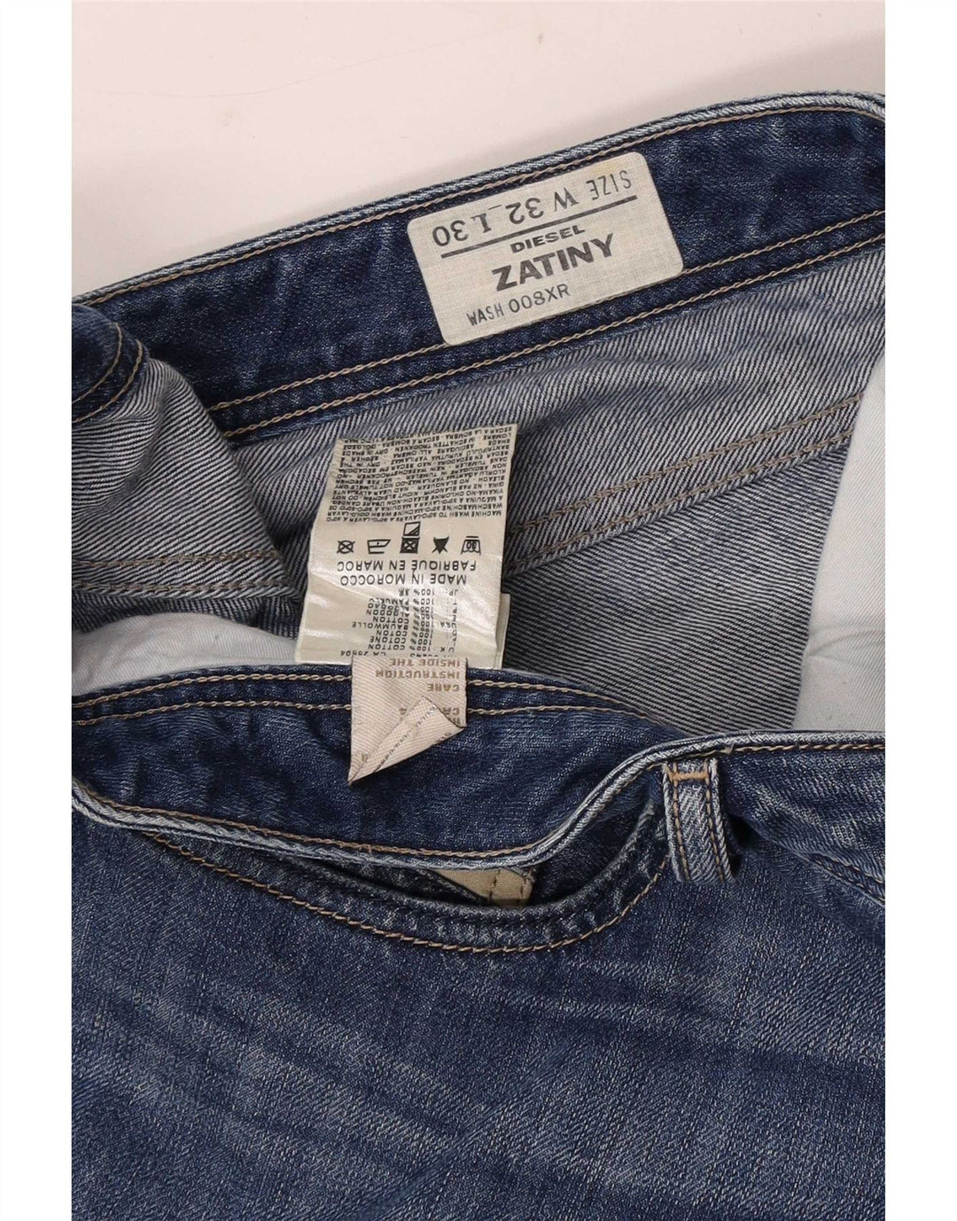 Blugi pentru bărbați Diesel Zatiny Bootcut W32 L30 Bumbac albastru