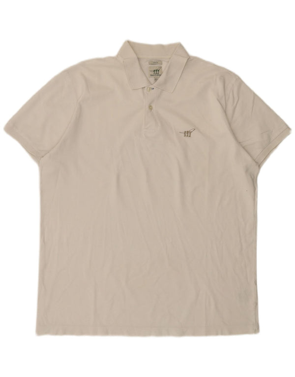 Tricou polo Henry Cottons pentru bărbați, bumbac alb, 3XL