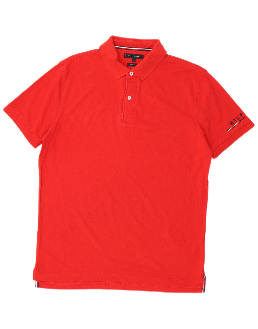 Tricou polo Tommy Hilfiger pentru bărbați, cu croiala normală, mare, roșu, bumbac