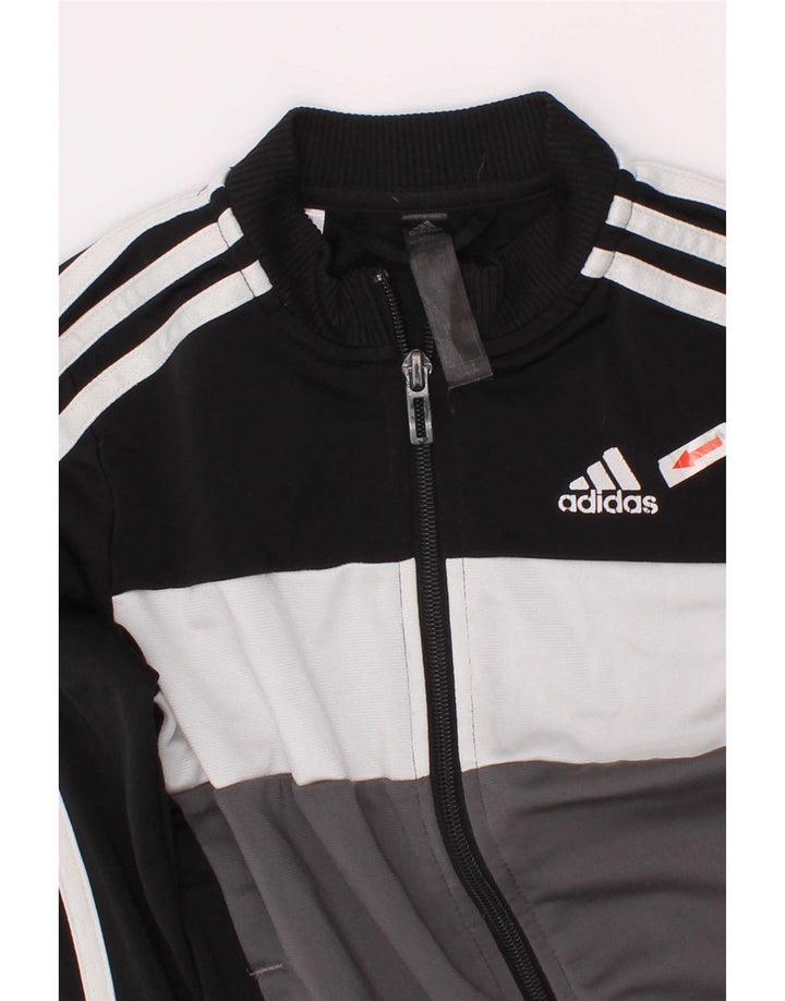 Jachetă de trening pentru băieți Adidas 5-6 ani, negru, poliester