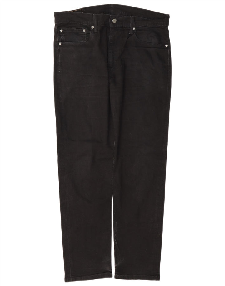 Blugi conici pentru bărbați Levi's 502 W36 L32 bumbac negru