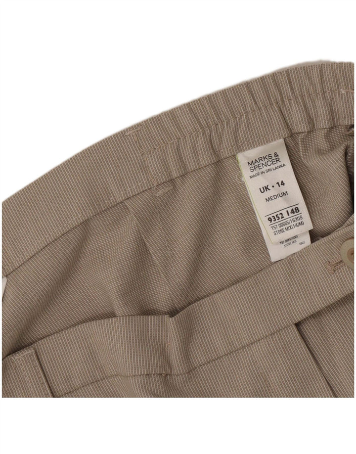 Marks & Spencer Pantaloni drepti pentru femei UK 14 Medium W32 L28 Gri